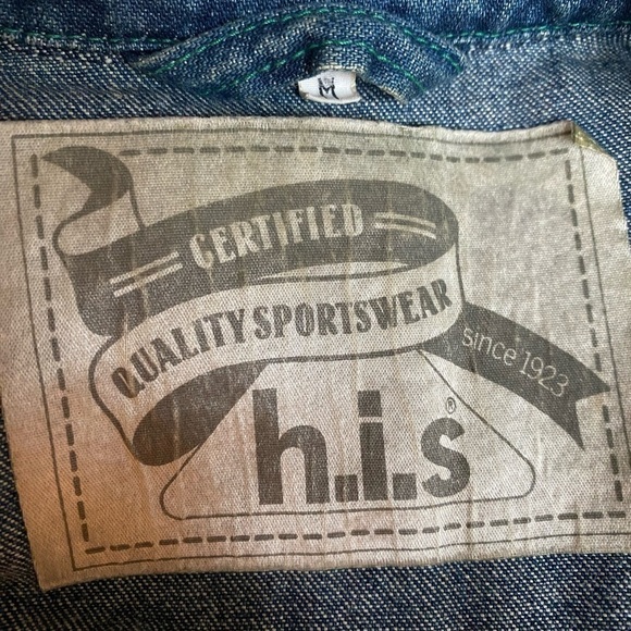 Vintage Denim Puff Sleeve Blazer 1970s - Picture 3 of 5